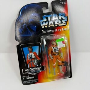 Star Wars Power of the Force Luke Skywalker X Wing Pilot Figure Kenner 1995